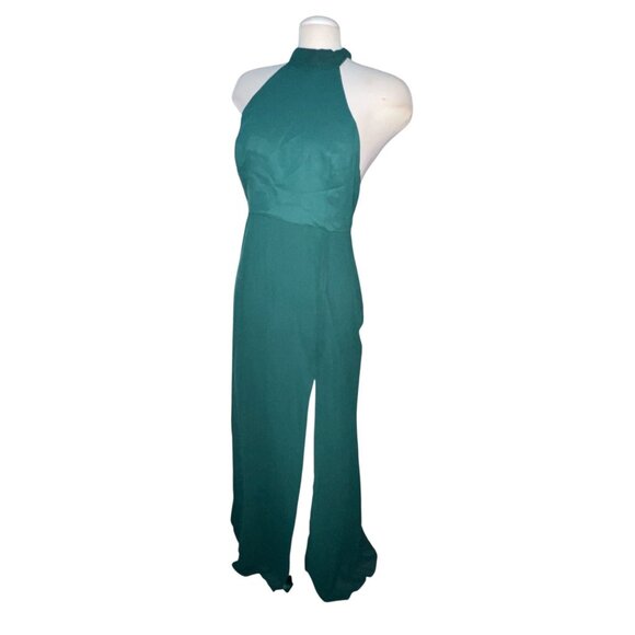 Lulus Captured Your Heart Hunter Green Halter Maxi Dress Sz Medium Hunter Green - Picture 12 of 16
